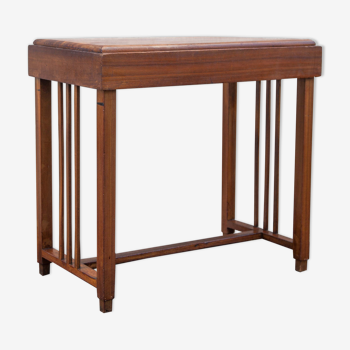 Art deco wood console, wood table, entrance furniture, art deco