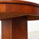 Oval Art Deco Side Table in Walnut with Marble Top by De Coene, Belgium
