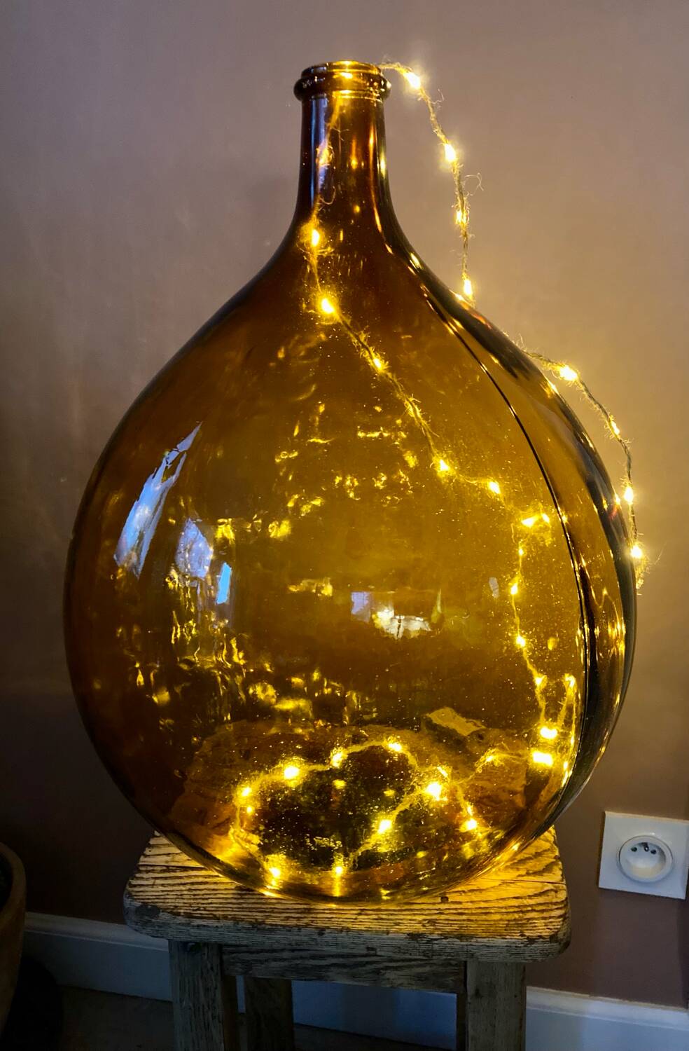 Amber demijohn 30L