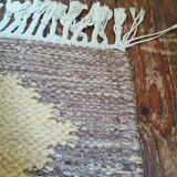 Tapis kilim scandinave vintage jaune