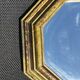 Octagonal Tuscan Wall Mirror. Art Deco. Iridescent wood/brass frame.