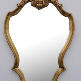 Mirror rockery gilded with gold leaf