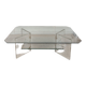 Vintage Plexiglass and glass coffee table