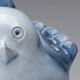 Decorative porcelain bird Virebent – Vintage French ceramics
