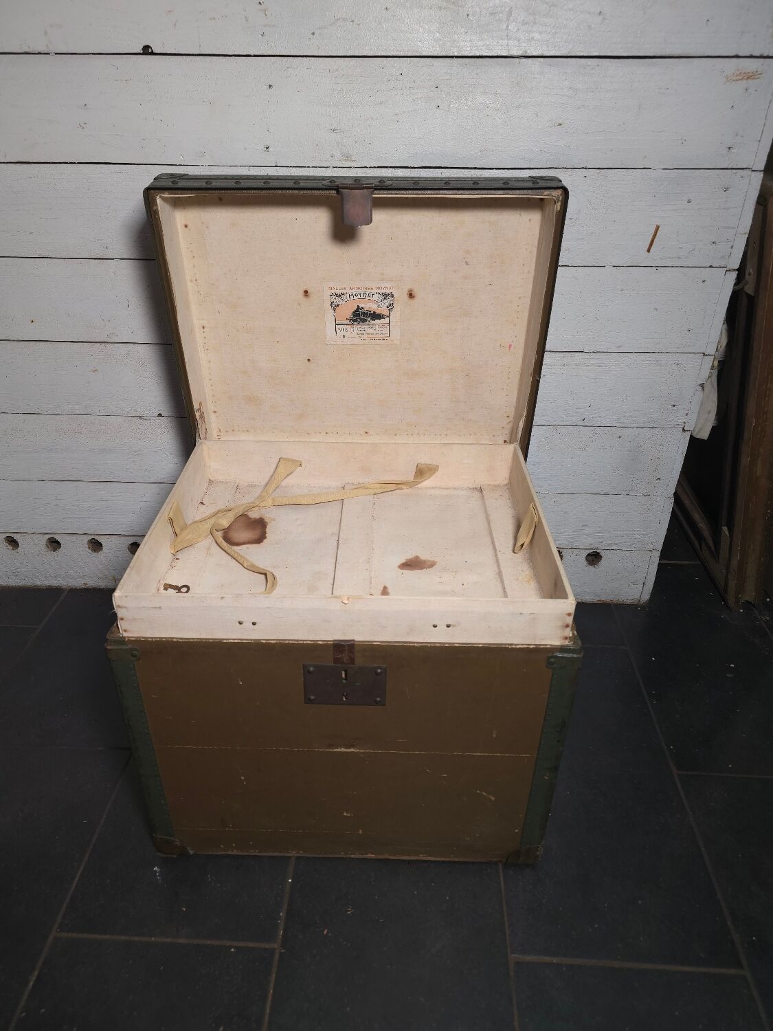 Moynat Paris travel trunk from the early 20th century.