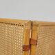 Vintage wicker claustra screen - 1950s
