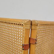 Paravent claustra en cannage vintage- 1950s