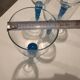 Set of 4 cobalt blue wine glasses - Progression pattern - Gibson - Perfect