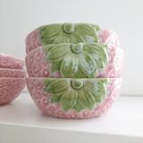 Set of 6 Bordallo Pinheiro strawberry cups