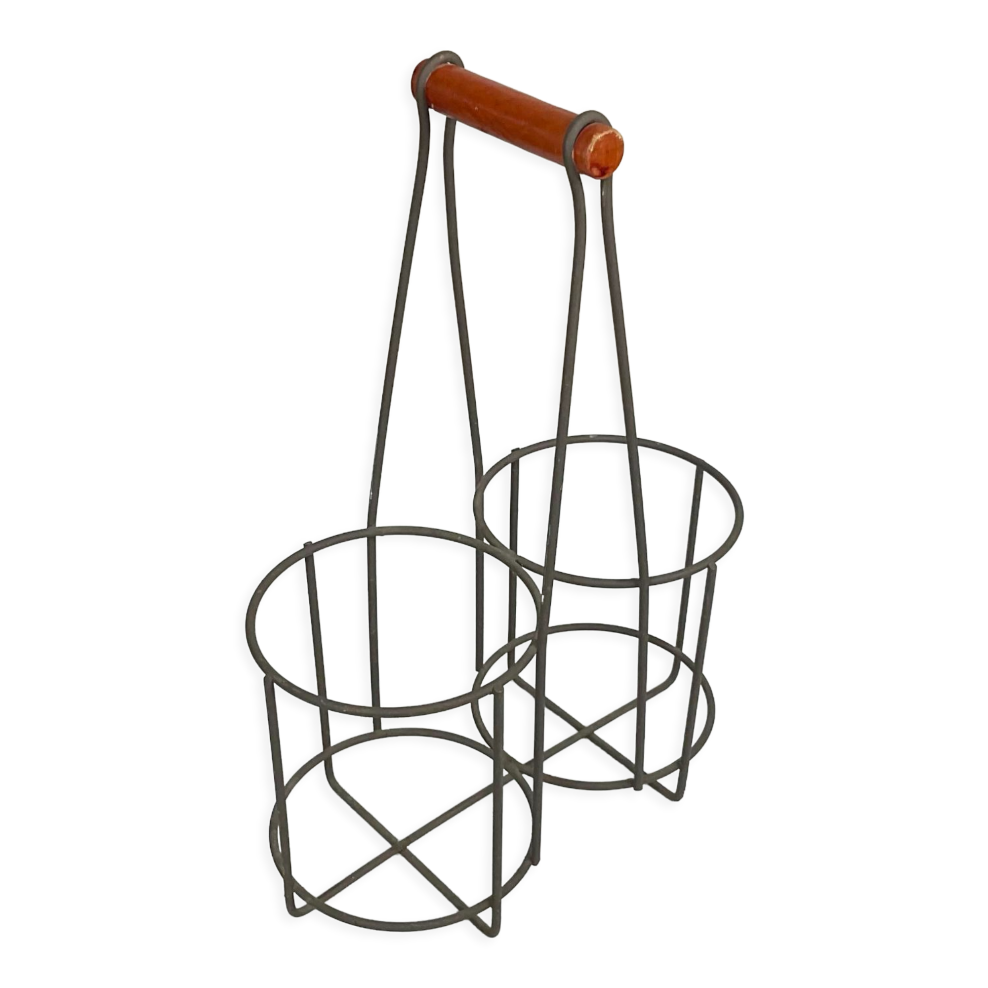 Metal bottle basket