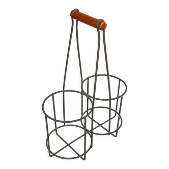 Panier porte-bouteille en métal