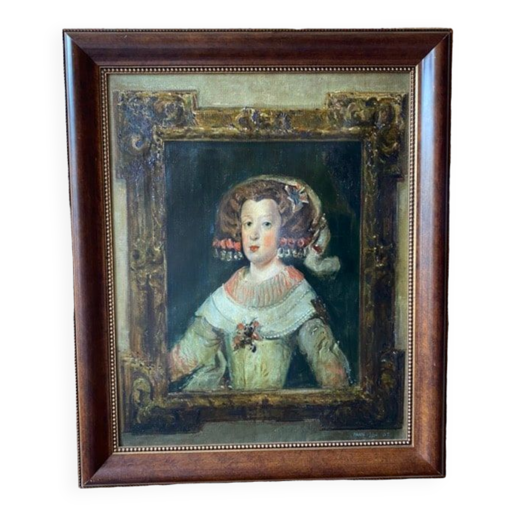 Painting of the Infanta Maria Theresa of Austria by Konstantin Tereshkovich