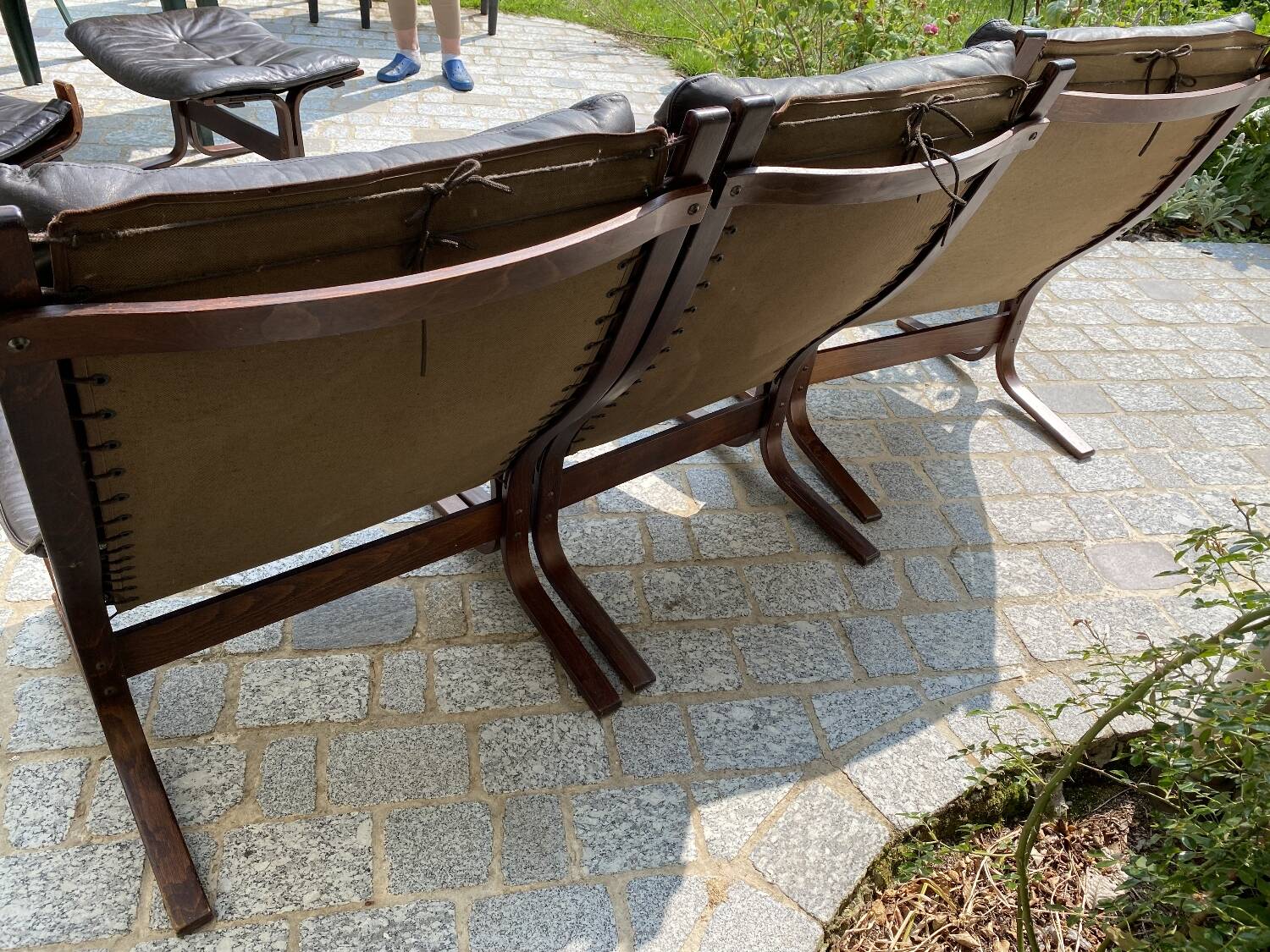 Sofa made of 3 Siesta armchairs