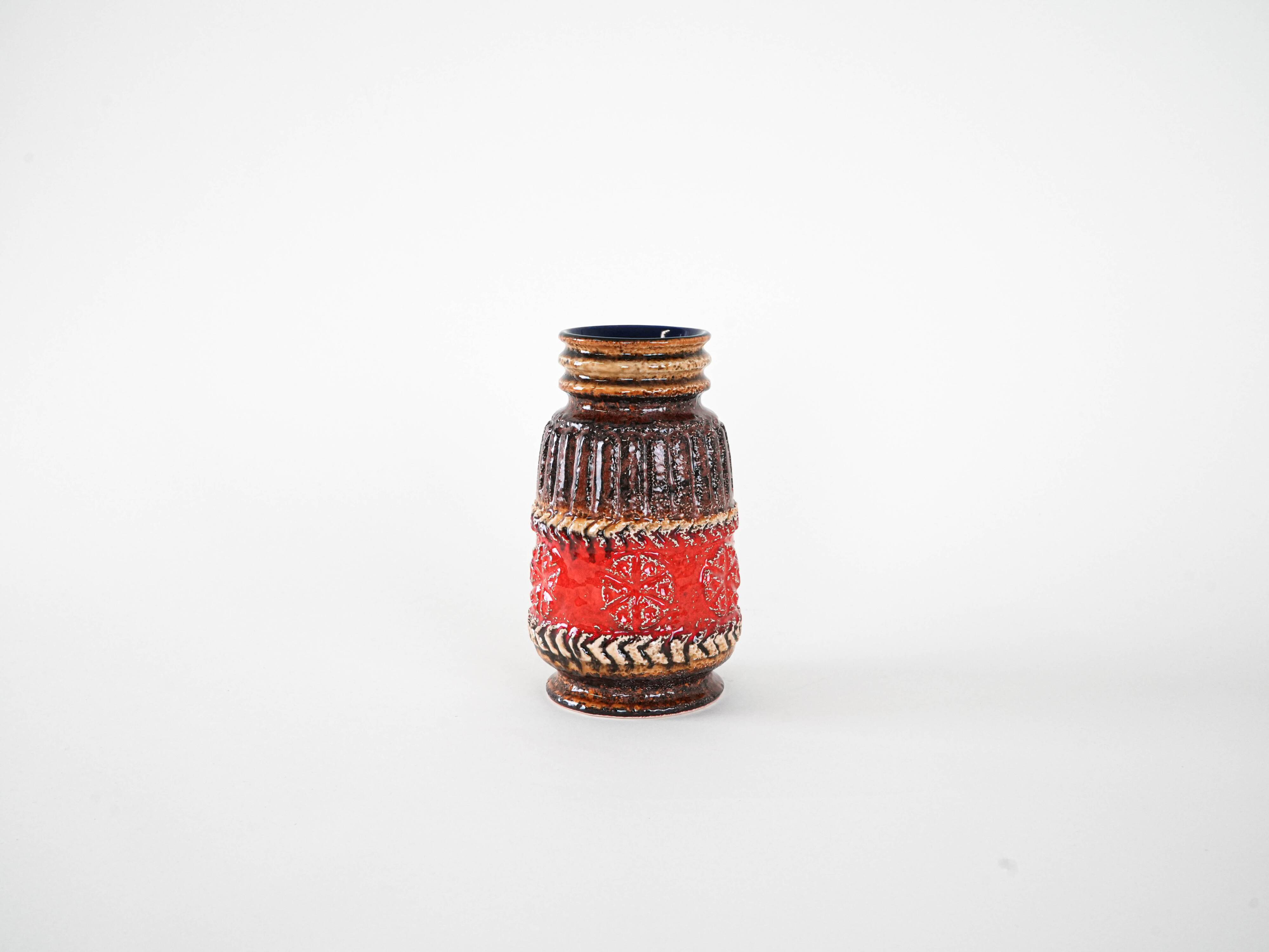 Ceramic vase, German design, 1960s, manufactured in West Germany