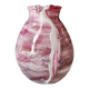 Stylish and refined vase, in marbled blown Art glass, Murano style