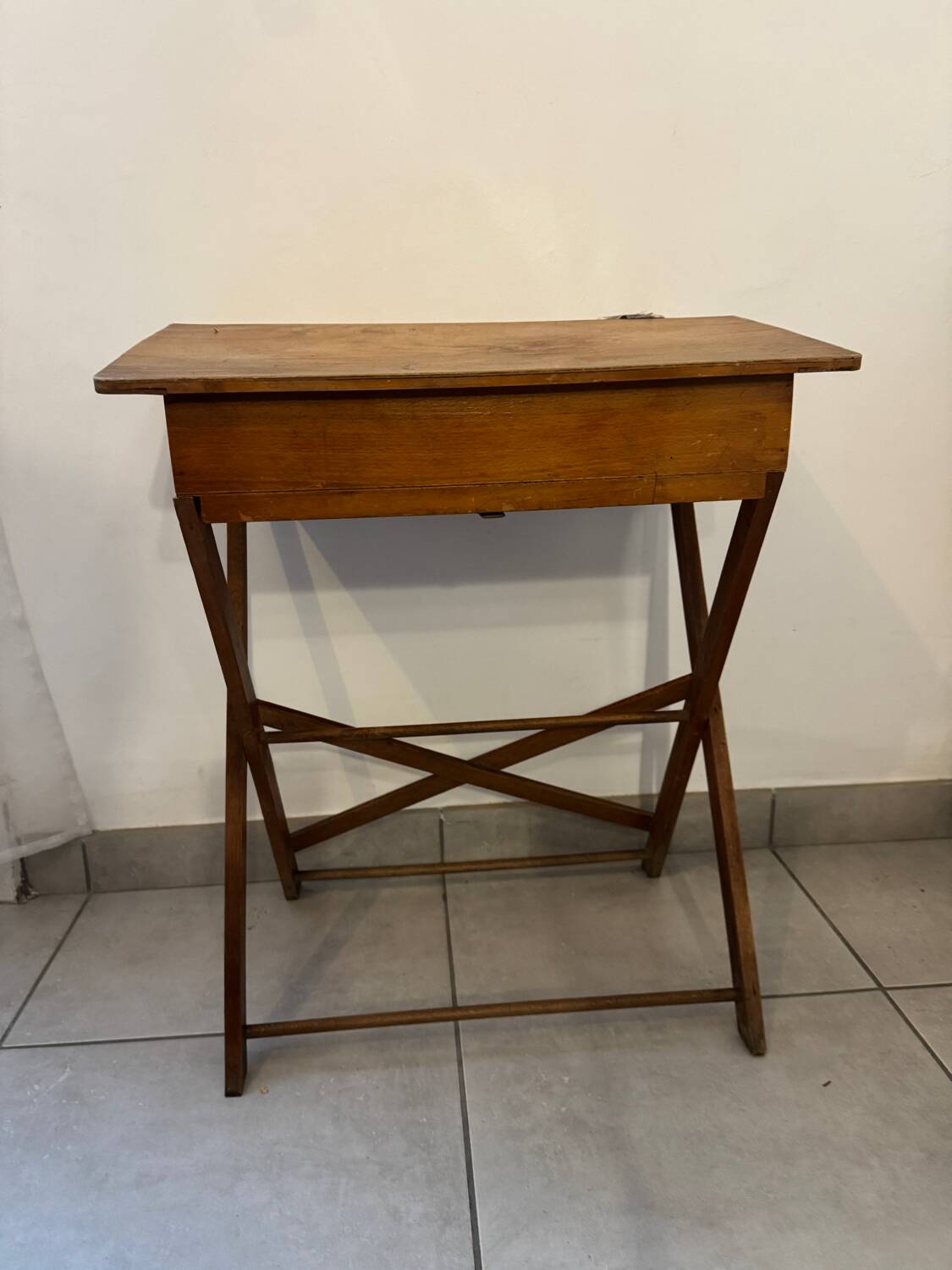 Bureau et chaise pliable enfant vintage