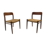Danish Teak 56 chairs by Niels Otto Møller for J. L. Møllers
