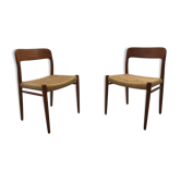 Danish Teak 56 chairs by Niels Otto Møller for J. L. Møllers
