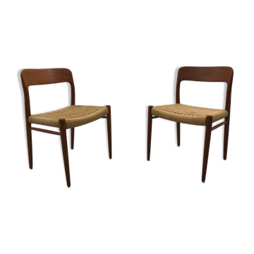 Danish Teak 56 chairs by Niels Otto Møller for J. L. Møllers