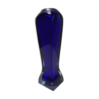 Vase soliflore vintage cobalt blue