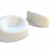 sofa + armchair "Pumpkin" by Pierre Paulin reupholstered