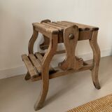 Old foot walk in solid wood