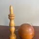 Wooden cup and ball game