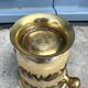 French Brass Cloisonné Style Champagne Bucket with Hand-Painted Fruit