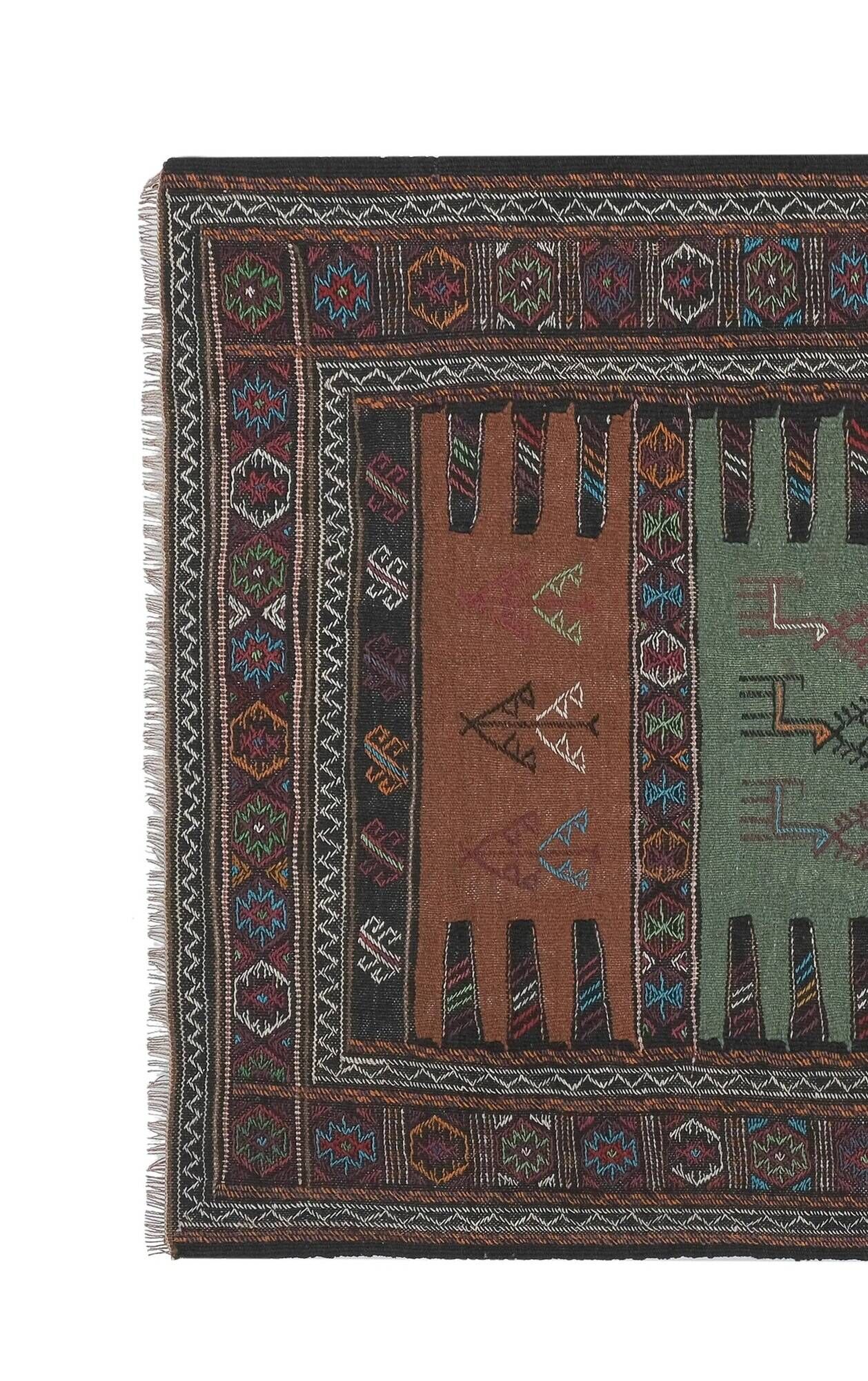 Vintage Turkish kilim handwoven 102x163 cm