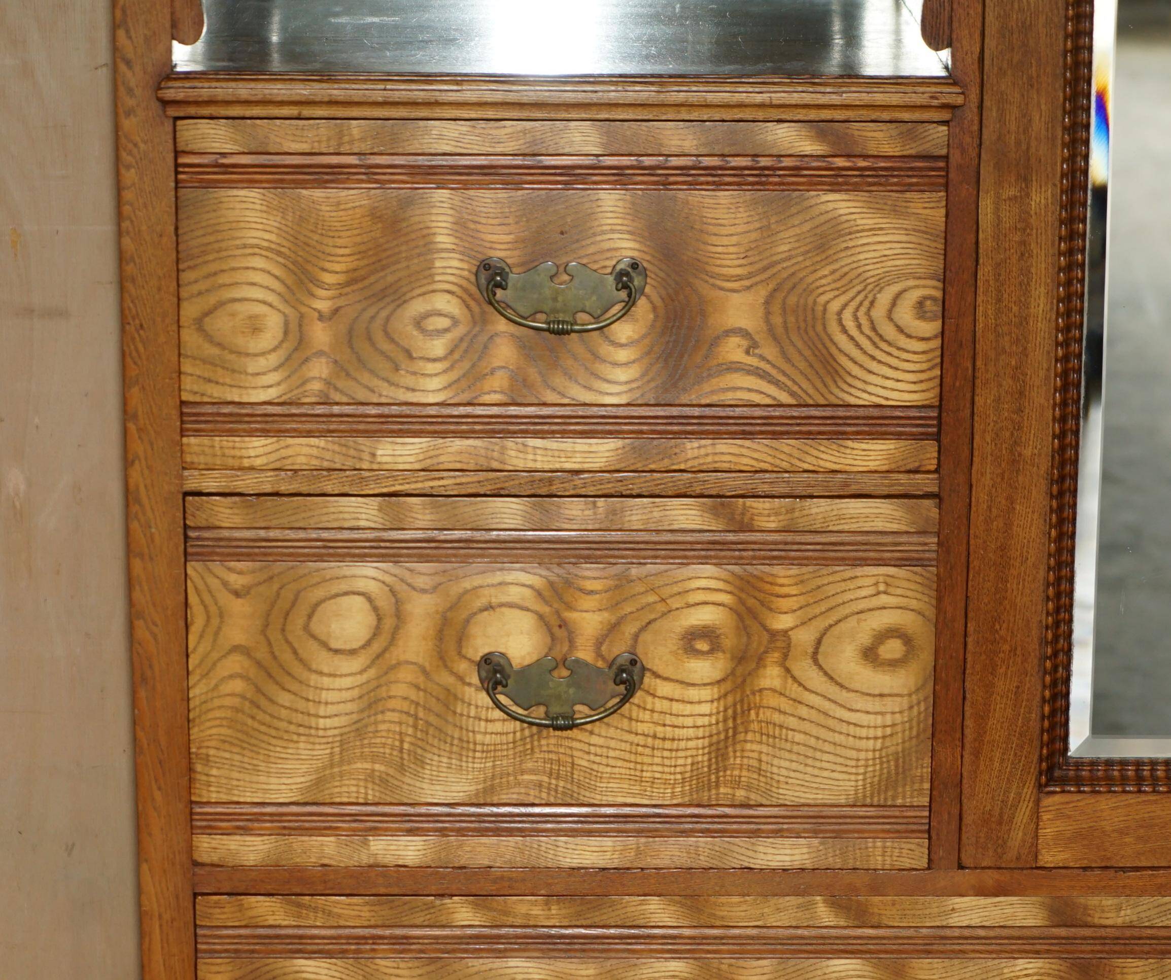 Compactum wardrobe Liberty tiger oak Art Deco style