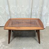 Wood and glass coffee table