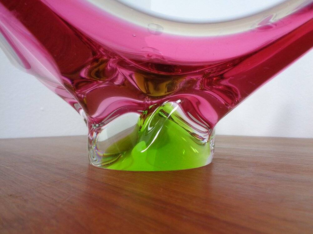 Large Italian bowl in Murano glass, 1960s