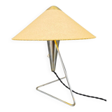 Helena Frantová Table Lamp, Chrome and Paper Shade, Czechoslovakia 1960s