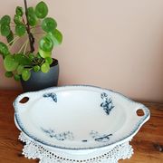 Coupe, saladier en faience terre de fer Petrus regout, Malaga