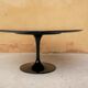 Table basse tulipe vintage en marbre noir