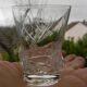 Set of 6 crystal liqueur glasses by daum. sorcy model.