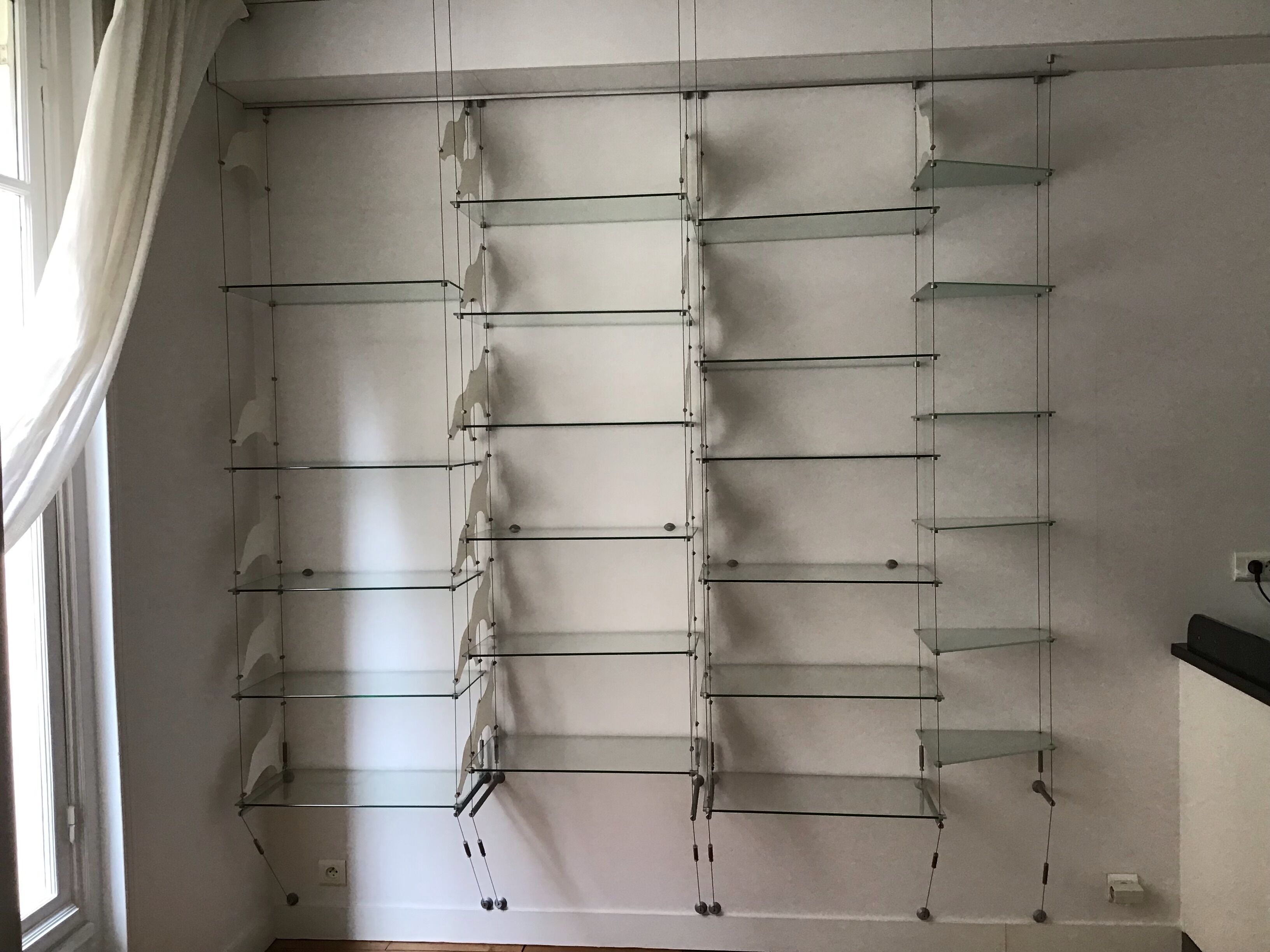 Glass bookcase