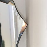 Bevelled wall mirror, old, art deco