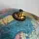 Globe vintage 1975 terrestre verre tripode doré Taride - 32 cm