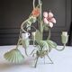 Ancien lustre fleuri italien