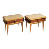 Pair of vintage 1960s bedside tables