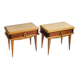 Pair of vintage 1960s bedside tables