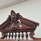 Cloakroom Napoleon III coat rack 19th in solid oak