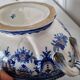Antique earthenware tureen by Émile Tessier (1887-1971), Malicorne, France