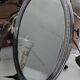Oval table mirror Belle Époque — silver-plated on brass, late 19th century