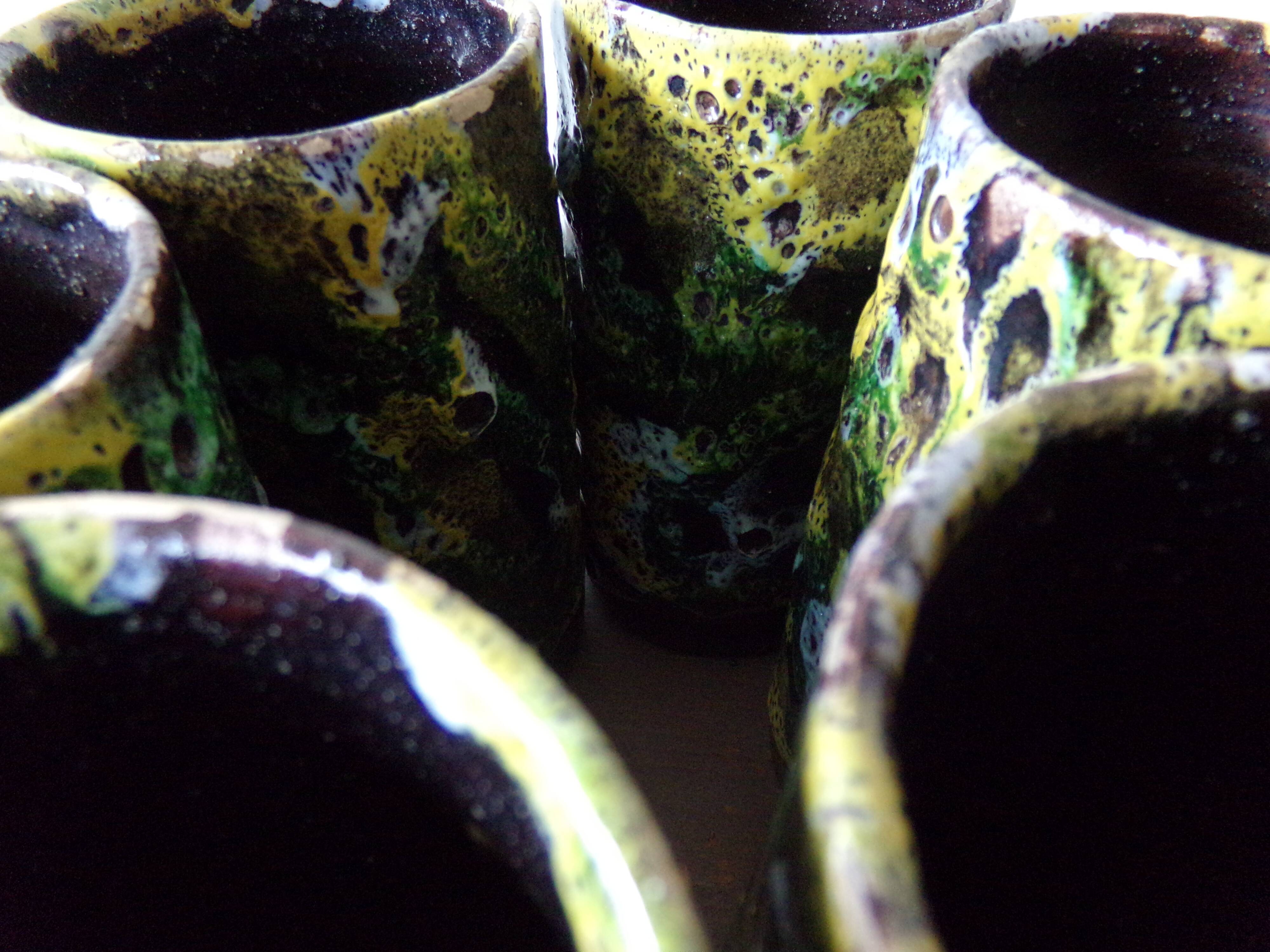 6 ceramic glasses from Toledo