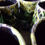 6 ceramic glasses from Toledo