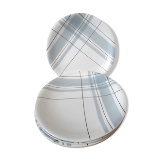 6 assiettes plates salins