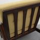 Mid-century walnut armchair in yellow 1960s