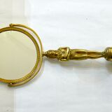 Egyptian standing mirror, made of brass 14x34cm